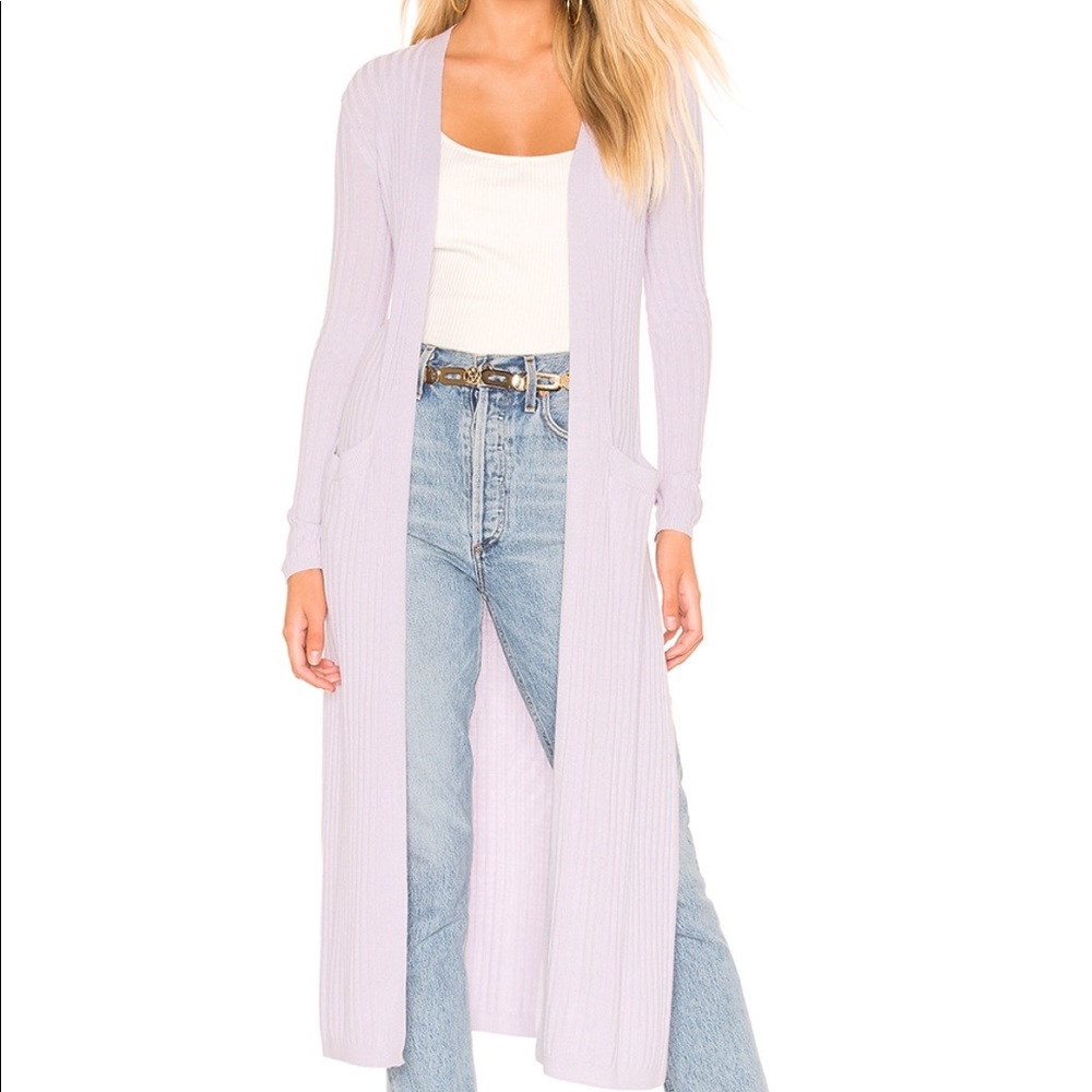 Long sweater cardigan